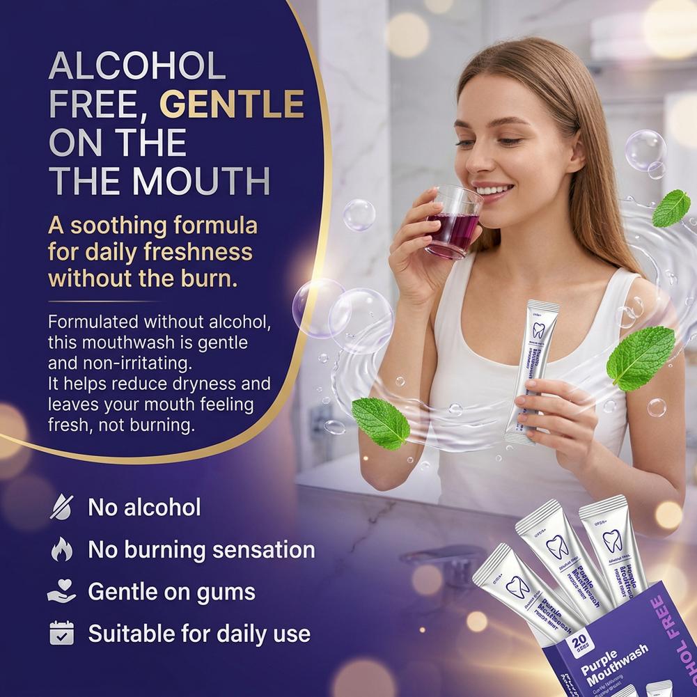Фиолетовая ополаскивающая жидк – обзор и цена Teeth Whitening Mouthwash